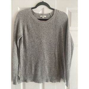 Madewell Women's Gray‎ Knit Small Pullover Sweater Academia Classic Coastal
